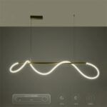 kelvo® GLOW KLV-101-0166 Κρεμαστό Φωτιστικό Οροφής LED 34W 3400lm 360° AC 220-240V IP20 Ρυθμιζόμενο Λευκό CCT με Χειριστήριο από 2700K έως 6000K Dimmable - Lumileds SMD Chip - Χρυσό Πλατίνα - Μ140 x Π40 x Υ30cm - 3 Χρόνια Εγγύηση - Image 17