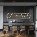 kelvo® GLOW KLV-101-0167 Κρεμαστό Φωτιστικό Οροφής LED 45W 4500lm 360° AC 220-240V IP20 Ρυθμιζόμενο Λευκό CCT με Χειριστήριο από 2700K έως 6000K Dimmable - Lumileds SMD Chip - Χρυσό Πλατίνα - Μ180 x Π30 x Υ40cm - 3 Χρόνια Εγγύηση - Image 2