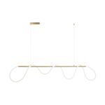 kelvo® GLOW KLV-101-0167 Κρεμαστό Φωτιστικό Οροφής LED 45W 4500lm 360° AC 220-240V IP20 Ρυθμιζόμενο Λευκό CCT με Χειριστήριο από 2700K έως 6000K Dimmable - Lumileds SMD Chip - Χρυσό Πλατίνα - Μ180 x Π30 x Υ40cm - 3 Χρόνια Εγγύηση - Image 5