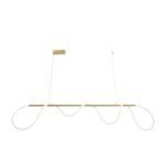 kelvo® GLOW KLV-101-0167 Κρεμαστό Φωτιστικό Οροφής LED 45W 4500lm 360° AC 220-240V IP20 Ρυθμιζόμενο Λευκό CCT με Χειριστήριο από 2700K έως 6000K Dimmable - Lumileds SMD Chip - Χρυσό Πλατίνα - Μ180 x Π30 x Υ40cm - 3 Χρόνια Εγγύηση - Image 6