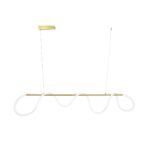 kelvo® GLOW KLV-101-0167 Κρεμαστό Φωτιστικό Οροφής LED 45W 4500lm 360° AC 220-240V IP20 Ρυθμιζόμενο Λευκό CCT με Χειριστήριο από 2700K έως 6000K Dimmable - Lumileds SMD Chip - Χρυσό Πλατίνα - Μ180 x Π30 x Υ40cm - 3 Χρόνια Εγγύηση - Image 7