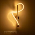 kelvo® GLOW KLV-101-0168 Φωτιστικό Τοίχου / Απλίκα LED 24W 2400lm 360° AC 220-240V IP20 Ρυθμιζόμενο Λευκό CCT με On/Off 2700K/4500K/6000K - Lumileds SMD Chip - Χρυσό Πλατίνα - Μ30 x Π15 x Υ70cm - 3 Χρόνια Εγγύηση - Image 10