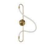 kelvo® GLOW KLV-101-0169 Φωτιστικό Τοίχου / Απλίκα LED 18W 1800lm 360° AC 220-240V IP20 Ρυθμιζόμενο Λευκό CCT με On/Off 2700K/4500K/6000K - Lumileds SMD Chip - Χρυσό Πλατίνα - Μ30 x Π15 x Υ70cm - 3 Χρόνια Εγγύηση - Image 3