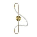 kelvo® GLOW KLV-101-0169 Φωτιστικό Τοίχου / Απλίκα LED 18W 1800lm 360° AC 220-240V IP20 Ρυθμιζόμενο Λευκό CCT με On/Off 2700K/4500K/6000K - Lumileds SMD Chip - Χρυσό Πλατίνα - Μ30 x Π15 x Υ70cm - 3 Χρόνια Εγγύηση - Image 4