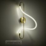 kelvo® GLOW KLV-101-0169 Φωτιστικό Τοίχου / Απλίκα LED 18W 1800lm 360° AC 220-240V IP20 Ρυθμιζόμενο Λευκό CCT με On/Off 2700K/4500K/6000K - Lumileds SMD Chip - Χρυσό Πλατίνα - Μ30 x Π15 x Υ70cm - 3 Χρόνια Εγγύηση - Image 12