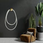 kelvo® GLOW KLV-101-0170 Φωτιστικό Τοίχου / Απλίκα LED 45W 4500lm 360° AC 220-240V IP20 Ρυθμιζόμενο Λευκό CCT με Χειριστήριο από 2700K έως 6000K Dimmable - Lumileds SMD Chip - Χρυσό Πλατίνα - Μ30 x Π15 x Υ110cm - 3 Χρόνια Εγγύηση - Image 2