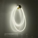 kelvo® GLOW KLV-101-0170 Φωτιστικό Τοίχου / Απλίκα LED 45W 4500lm 360° AC 220-240V IP20 Ρυθμιζόμενο Λευκό CCT με Χειριστήριο από 2700K έως 6000K Dimmable - Lumileds SMD Chip - Χρυσό Πλατίνα - Μ30 x Π15 x Υ110cm - 3 Χρόνια Εγγύηση - Image 15