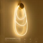 kelvo® GLOW KLV-101-0171 Φωτιστικό Τοίχου / Απλίκα LED 60W 6000lm 360° AC 220-240V IP20 Ρυθμιζόμενο Λευκό CCT με Χειριστήριο από 2700K έως 6000K Dimmable - Lumileds SMD Chip - Χρυσό Πλατίνα - Μ40 x Π15 x Υ110cm - 3 Χρόνια Εγγύηση - Image 13