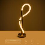 kelvo® GLOW KLV-101-0172 Επιτραπέζιο Φωτιστικό Πορτατίφ LED 18W 1800lm 360° AC 220-240V IP20 Ρυθμιζόμενο Λευκό CCT με Αφή 2700K/4500K/6000K Dimmable - Lumileds SMD Chip - Χρυσό Πλατίνα - Μ30 x Π30 x Υ60cm - 3 Χρόνια Εγγύηση - Image 15