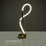 kelvo® GLOW KLV-101-0172 Επιτραπέζιο Φωτιστικό Πορτατίφ LED 18W 1800lm 360° AC 220-240V IP20 Ρυθμιζόμενο Λευκό CCT με Αφή 2700K/4500K/6000K Dimmable - Lumileds SMD Chip - Χρυσό Πλατίνα - Μ30 x Π30 x Υ60cm - 3 Χρόνια Εγγύηση - Image 17