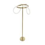 kelvo® GLOW KLV-101-0174 Επιδαπέδιο Φωτιστικό LED 30W 3000lm 360° AC 220-240V IP20 Ρυθμιζόμενο Λευκό CCT με Αφή 2700K/4500K/6000K Dimmable - Lumileds SMD Chip - Χρυσό Πλατίνα - Μ45 x Π45 x Υ160cm - 3 Χρόνια Εγγύηση - Image 5