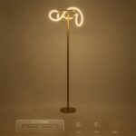 kelvo® GLOW KLV-101-0174 Επιδαπέδιο Φωτιστικό LED 30W 3000lm 360° AC 220-240V IP20 Ρυθμιζόμενο Λευκό CCT με Αφή 2700K/4500K/6000K Dimmable - Lumileds SMD Chip - Χρυσό Πλατίνα - Μ45 x Π45 x Υ160cm - 3 Χρόνια Εγγύηση - Image 13