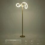 kelvo® GLOW KLV-101-0174 Επιδαπέδιο Φωτιστικό LED 30W 3000lm 360° AC 220-240V IP20 Ρυθμιζόμενο Λευκό CCT με Αφή 2700K/4500K/6000K Dimmable - Lumileds SMD Chip - Χρυσό Πλατίνα - Μ45 x Π45 x Υ160cm - 3 Χρόνια Εγγύηση - Image 14