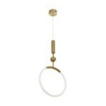 kelvo® GLOW KLV-101-0175 Κρεμαστό Φωτιστικό Οροφής LED 18W 1800lm 360° AC 220-240V IP20 Ρυθμιζόμενο Λευκό CCT με On/Off 2700K/4500K/6000K - Lumileds SMD Chip - Χρυσό Πλατίνα - Μ30 x Π6 x Υ60cm - 3 Χρόνια Εγγύηση - Image 6