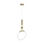 kelvo® GLOW KLV-101-0175 Κρεμαστό Φωτιστικό Οροφής LED 18W 1800lm 360° AC 220-240V IP20 Ρυθμιζόμενο Λευκό CCT με On/Off 2700K/4500K/6000K - Lumileds SMD Chip - Χρυσό Πλατίνα - Μ30 x Π6 x Υ60cm - 3 Χρόνια Εγγύηση - Image 7