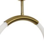 kelvo® GLOW KLV-101-0175 Κρεμαστό Φωτιστικό Οροφής LED 18W 1800lm 360° AC 220-240V IP20 Ρυθμιζόμενο Λευκό CCT με On/Off 2700K/4500K/6000K - Lumileds SMD Chip - Χρυσό Πλατίνα - Μ30 x Π6 x Υ60cm - 3 Χρόνια Εγγύηση - Image 9