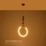 kelvo® GLOW KLV-101-0175 Κρεμαστό Φωτιστικό Οροφής LED 18W 1800lm 360° AC 220-240V IP20 Ρυθμιζόμενο Λευκό CCT με On/Off 2700K/4500K/6000K - Lumileds SMD Chip - Χρυσό Πλατίνα - Μ30 x Π6 x Υ60cm - 3 Χρόνια Εγγύηση - Image 13