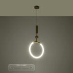 kelvo® GLOW KLV-101-0175 Κρεμαστό Φωτιστικό Οροφής LED 18W 1800lm 360° AC 220-240V IP20 Ρυθμιζόμενο Λευκό CCT με On/Off 2700K/4500K/6000K - Lumileds SMD Chip - Χρυσό Πλατίνα - Μ30 x Π6 x Υ60cm - 3 Χρόνια Εγγύηση - Image 15