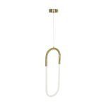 kelvo® GLOW KLV-101-0176 Κρεμαστό Φωτιστικό Οροφής LED 18W 1800lm 360° AC 220-240V IP20 Ρυθμιζόμενο Λευκό CCT με On/Off 2700K/4500K/6000K - Lumileds SMD Chip - Χρυσό Πλατίνα - Μ20 x Π2.5 x Υ60cm - 3 Χρόνια Εγγύηση - Image 7