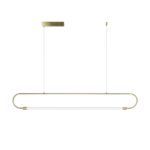 kelvo® GLOW KLV-101-0177 Κρεμαστό Φωτιστικό Οροφής LED 15W 1500lm 360° AC 220-240V IP20 Ρυθμιζόμενο Λευκό CCT με Χειριστήριο από 2700K έως 6000K Dimmable - Lumileds SMD Chip - Χρυσό Πλατίνα - Μ120 x Π3 x Υ17cm - 3 Χρόνια Εγγύηση - Image 6