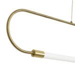 kelvo® GLOW KLV-101-0177 Κρεμαστό Φωτιστικό Οροφής LED 15W 1500lm 360° AC 220-240V IP20 Ρυθμιζόμενο Λευκό CCT με Χειριστήριο από 2700K έως 6000K Dimmable - Lumileds SMD Chip - Χρυσό Πλατίνα - Μ120 x Π3 x Υ17cm - 3 Χρόνια Εγγύηση - Image 7