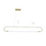 kelvo® GLOW KLV-101-0177 Κρεμαστό Φωτιστικό Οροφής LED 15W 1500lm 360° AC 220-240V IP20 Ρυθμιζόμενο Λευκό CCT με Χειριστήριο από 2700K έως 6000K Dimmable - Lumileds SMD Chip - Χρυσό Πλατίνα - Μ120 x Π3 x Υ17cm - 3 Χρόνια Εγγύηση - Image 11