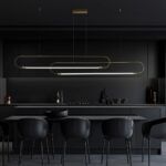 kelvo® GLOW KLV-101-0178 Κρεμαστό Φωτιστικό Οροφής LED 28W 2800lm 360° AC 220-240V IP20 Ρυθμιζόμενο Λευκό CCT με Χειριστήριο από 2700K έως 6000K Dimmable - Lumileds SMD Chip - Χρυσό Πλατίνα - Μ167 x Π7 x Υ24cm - 3 Χρόνια Εγγύηση - Image 2