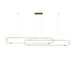 kelvo® GLOW KLV-101-0178 Κρεμαστό Φωτιστικό Οροφής LED 28W 2800lm 360° AC 220-240V IP20 Ρυθμιζόμενο Λευκό CCT με Χειριστήριο από 2700K έως 6000K Dimmable - Lumileds SMD Chip - Χρυσό Πλατίνα - Μ167 x Π7 x Υ24cm - 3 Χρόνια Εγγύηση - Image 6