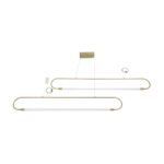 kelvo® GLOW KLV-101-0178 Κρεμαστό Φωτιστικό Οροφής LED 28W 2800lm 360° AC 220-240V IP20 Ρυθμιζόμενο Λευκό CCT με Χειριστήριο από 2700K έως 6000K Dimmable - Lumileds SMD Chip - Χρυσό Πλατίνα - Μ167 x Π7 x Υ24cm - 3 Χρόνια Εγγύηση - Image 14