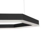 kelvo® LEXAGON KLV-101-0179 Κρεμαστό Φωτιστικό Οροφής LED 120W 12000lm 200° AC 220-240V IP20 Ρυθμιζόμενο Λευκό CCT με Χειριστήριο από 2700K έως 6000K Dimmable - Lumileds SMD Chip - Μαύρο Ματ - Μ110 x Π90 x Υ110cm - 3 Χρόνια Εγγύηση - Image 5