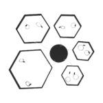 kelvo® LEXAGON KLV-101-0179 Κρεμαστό Φωτιστικό Οροφής LED 120W 12000lm 200° AC 220-240V IP20 Ρυθμιζόμενο Λευκό CCT με Χειριστήριο από 2700K έως 6000K Dimmable - Lumileds SMD Chip - Μαύρο Ματ - Μ110 x Π90 x Υ110cm - 3 Χρόνια Εγγύηση - Image 7