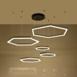 kelvo® LEXAGON KLV-101-0179 Κρεμαστό Φωτιστικό Οροφής LED 120W 12000lm 200° AC 220-240V IP20 Ρυθμιζόμενο Λευκό CCT με Χειριστήριο από 2700K έως 6000K Dimmable - Lumileds SMD Chip - Μαύρο Ματ - Μ110 x Π90 x Υ110cm - 3 Χρόνια Εγγύηση - Image 11