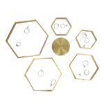 kelvo® LEXAGON KLV-101-0180 Κρεμαστό Φωτιστικό Οροφής LED 120W 12000lm 200° AC 220-240V IP20 Ρυθμιζόμενο Λευκό CCT με Χειριστήριο από 2700K έως 6000K Dimmable - Lumileds SMD Chip - Χρυσό Πλατίνα - Μ110 x Π90 x Υ110cm - 3 Χρόνια Εγγύηση - Image 8