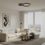 kelvo® VENOM KLV-101-0181 Φωτιστικό Οροφής LED 45W 4500lm 360° AC 220-240V IP20 Ρυθμιζόμενο Λευκό CCT με Χειριστήριο από 2700K έως 6000K Dimmable - Lumileds SMD Chip - Μαύρο Ματ - Μ60 x Π40 x Υ7.5cm - 3 Χρόνια Εγγύηση - Image 2