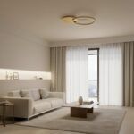 kelvo® VENOM KLV-101-0183 Φωτιστικό Οροφής LED 45W 4500lm 360° AC 220-240V IP20 Ρυθμιζόμενο Λευκό CCT με Χειριστήριο από 2700K έως 6000K Dimmable - Lumileds SMD Chip - Χρυσό Πλατίνα - Μ60 x Π40 x Υ7.5cm - 3 Χρόνια Εγγύηση - Image 2