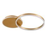 kelvo® VENOM KLV-101-0183 Φωτιστικό Οροφής LED 45W 4500lm 360° AC 220-240V IP20 Ρυθμιζόμενο Λευκό CCT με Χειριστήριο από 2700K έως 6000K Dimmable - Lumileds SMD Chip - Χρυσό Πλατίνα - Μ60 x Π40 x Υ7.5cm - 3 Χρόνια Εγγύηση - Image 3