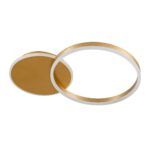 kelvo® VENOM KLV-101-0183 Φωτιστικό Οροφής LED 45W 4500lm 360° AC 220-240V IP20 Ρυθμιζόμενο Λευκό CCT με Χειριστήριο από 2700K έως 6000K Dimmable - Lumileds SMD Chip - Χρυσό Πλατίνα - Μ60 x Π40 x Υ7.5cm - 3 Χρόνια Εγγύηση - Image 5