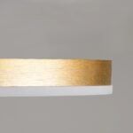 kelvo® VENOM KLV-101-0183 Φωτιστικό Οροφής LED 45W 4500lm 360° AC 220-240V IP20 Ρυθμιζόμενο Λευκό CCT με Χειριστήριο από 2700K έως 6000K Dimmable - Lumileds SMD Chip - Χρυσό Πλατίνα - Μ60 x Π40 x Υ7.5cm - 3 Χρόνια Εγγύηση - Image 7