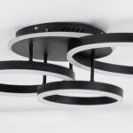 kelvo® VENOM KLV-101-0184 Φωτιστικό Οροφής LED 100W 10000lm 360° AC 220-240V IP20 Ρυθμιζόμενο Λευκό CCT με Χειριστήριο από 2700K έως 6000K Dimmable - Lumileds SMD Chip - Μαύρο Ματ - Μ70 x Π40 x Υ16cm - 3 Χρόνια Εγγύηση - Image 6