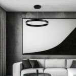 kelvo® VENOM KLV-101-0187 Κρεμαστό Φωτιστικό Οροφής LED 45W 4500lm 120° AC 220-240V IP20 Ρυθμιζόμενο Λευκό CCT με Χειριστήριο από 2700K έως 6000K Dimmable - Lumileds SMD Chip - Μαύρο Ματ - Μ60 x Π60 x Υ6.5cm - 3 Χρόνια Εγγύηση - Image 2