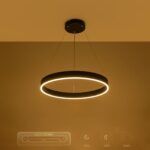 kelvo® VENOM KLV-101-0187 Κρεμαστό Φωτιστικό Οροφής LED 45W 4500lm 120° AC 220-240V IP20 Ρυθμιζόμενο Λευκό CCT με Χειριστήριο από 2700K έως 6000K Dimmable - Lumileds SMD Chip - Μαύρο Ματ - Μ60 x Π60 x Υ6.5cm - 3 Χρόνια Εγγύηση - Image 11