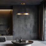 kelvo® VENOM KLV-101-0189 Κρεμαστό Φωτιστικό Οροφής LED 45W 4500lm 120° AC 220-240V IP20 Ρυθμιζόμενο Λευκό CCT με Χειριστήριο από 2700K έως 6000K Dimmable - Lumileds SMD Chip - Χρυσό Πλατίνα - Μ60 x Π60 x Υ6.5cm - 3 Χρόνια Εγγύηση - Image 2