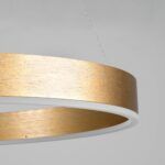 kelvo® VENOM KLV-101-0189 Κρεμαστό Φωτιστικό Οροφής LED 45W 4500lm 120° AC 220-240V IP20 Ρυθμιζόμενο Λευκό CCT με Χειριστήριο από 2700K έως 6000K Dimmable - Lumileds SMD Chip - Χρυσό Πλατίνα - Μ60 x Π60 x Υ6.5cm - 3 Χρόνια Εγγύηση - Image 6