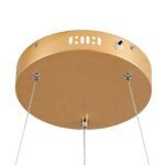 kelvo® VENOM KLV-101-0189 Κρεμαστό Φωτιστικό Οροφής LED 45W 4500lm 120° AC 220-240V IP20 Ρυθμιζόμενο Λευκό CCT με Χειριστήριο από 2700K έως 6000K Dimmable - Lumileds SMD Chip - Χρυσό Πλατίνα - Μ60 x Π60 x Υ6.5cm - 3 Χρόνια Εγγύηση - Image 7