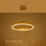 kelvo® VENOM KLV-101-0189 Κρεμαστό Φωτιστικό Οροφής LED 45W 4500lm 120° AC 220-240V IP20 Ρυθμιζόμενο Λευκό CCT με Χειριστήριο από 2700K έως 6000K Dimmable - Lumileds SMD Chip - Χρυσό Πλατίνα - Μ60 x Π60 x Υ6.5cm - 3 Χρόνια Εγγύηση - Image 11