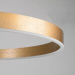 kelvo® VENOM KLV-101-0192 Κρεμαστό Φωτιστικό Οροφής LED 67W 6700lm 120° AC 220-240V IP20 Ρυθμιζόμενο Λευκό CCT με Χειριστήριο από 2700K έως 6000K Dimmable - Lumileds SMD Chip - Χρυσό Πλατίνα - Μ80 x Π80 x Υ6.5cm - 3 Χρόνια Εγγύηση - Image 6