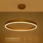 kelvo® VENOM KLV-101-0192 Κρεμαστό Φωτιστικό Οροφής LED 67W 6700lm 120° AC 220-240V IP20 Ρυθμιζόμενο Λευκό CCT με Χειριστήριο από 2700K έως 6000K Dimmable - Lumileds SMD Chip - Χρυσό Πλατίνα - Μ80 x Π80 x Υ6.5cm - 3 Χρόνια Εγγύηση - Image 11