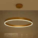 kelvo® VENOM KLV-101-0192 Κρεμαστό Φωτιστικό Οροφής LED 67W 6700lm 120° AC 220-240V IP20 Ρυθμιζόμενο Λευκό CCT με Χειριστήριο από 2700K έως 6000K Dimmable - Lumileds SMD Chip - Χρυσό Πλατίνα - Μ80 x Π80 x Υ6.5cm - 3 Χρόνια Εγγύηση - Image 12