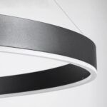 kelvo® VENOM KLV-101-0193 Κρεμαστό Φωτιστικό Οροφής LED 75W 7500lm 120° AC 220-240V IP20 Ρυθμιζόμενο Λευκό CCT με Χειριστήριο από 2700K έως 6000K Dimmable - Lumileds SMD Chip - Μαύρο Ματ - Μ100 x Π100 x Υ6.5cm - 3 Χρόνια Εγγύηση - Image 6