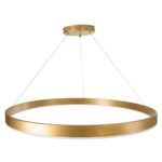 kelvo® VENOM KLV-101-0195 Κρεμαστό Φωτιστικό Οροφής LED 75W 7500lm 120° AC 220-240V IP20 Ρυθμιζόμενο Λευκό CCT με Χειριστήριο από 2700K έως 6000K Dimmable - Lumileds SMD Chip - Χρυσό Πλατίνα - Μ100 x Π100 x Υ6.5cm - 3 Χρόνια Εγγύηση - Image 5